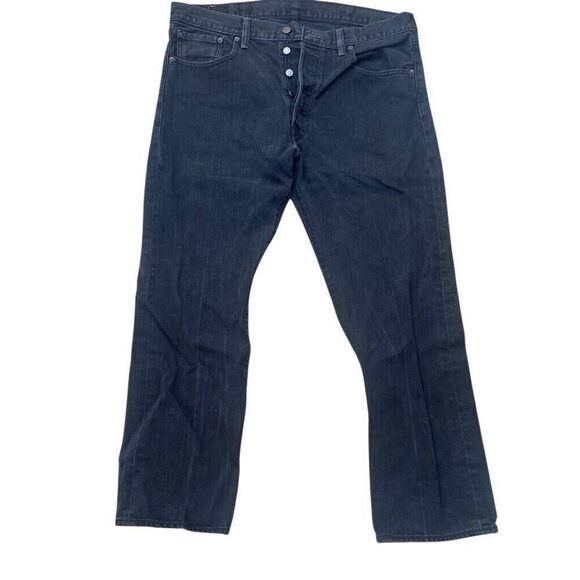levis 501 XX button fly black denim Original Fit jeans 38x30 - Picture 3 of 7